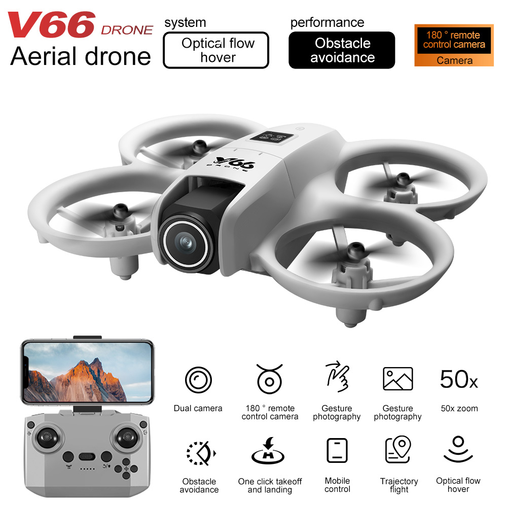 New V66 Mini Drone HD Camera 4 - Rc Helicopter Case avaliação e preço
