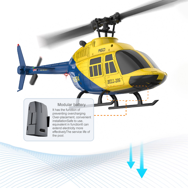 A60 RC Helicopter 2.4G 6-Aixs  - Rc Helicopter Gyro avaliação e preço