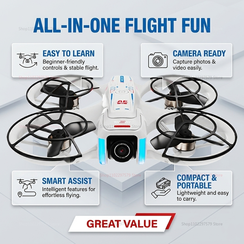 Introduction Drone GPS 8K Prof - Rc Helicopter Case avaliação e preço