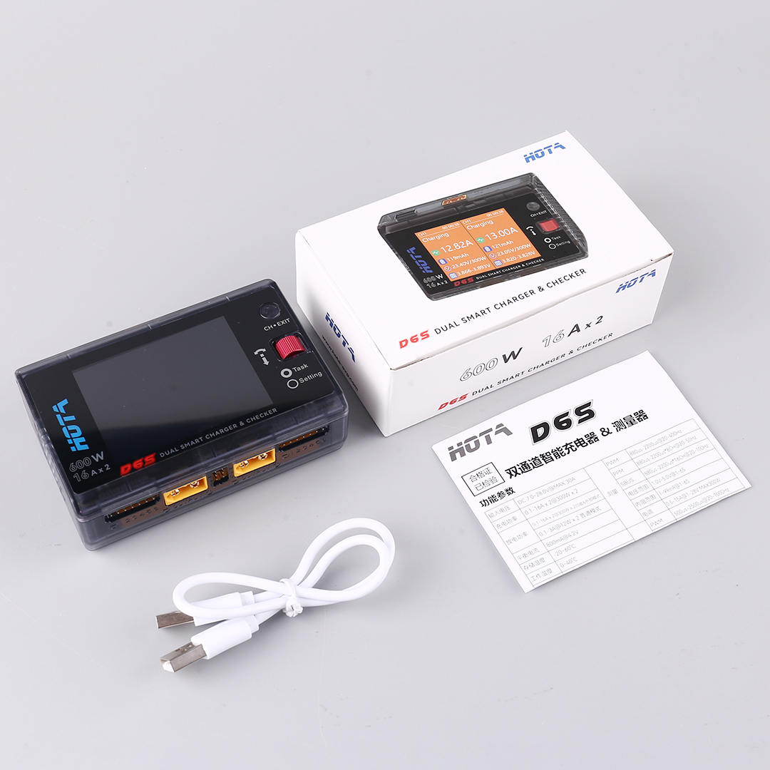 HOTA D6S 600W Dual Channel Sma - Rc Helicopter Charger avaliação e preço