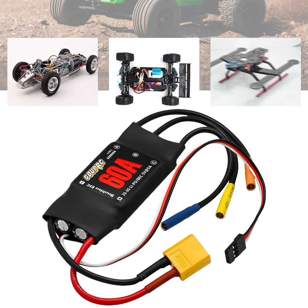 60A Brushless ESC 2-6S Electri - Rc Helicopter Electric avaliação e preço
