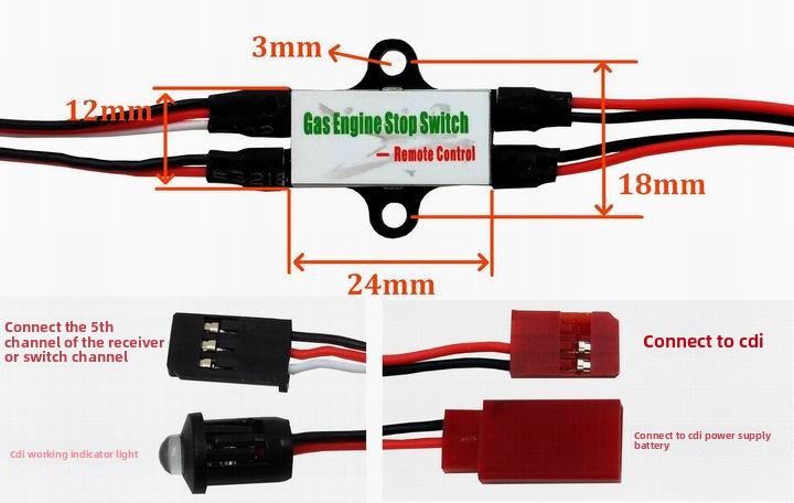 Gas Engine CDI Kill Switch for - Rc Helicopter Gas avaliação e preço