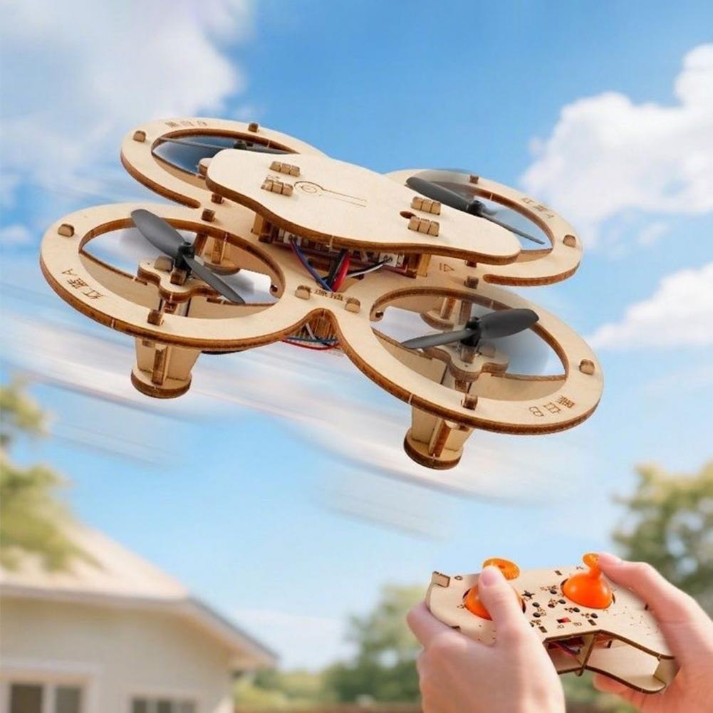 Rc Drone Toy Wooden Drone Puzz - Rc Helicopter Electric avaliação e preço