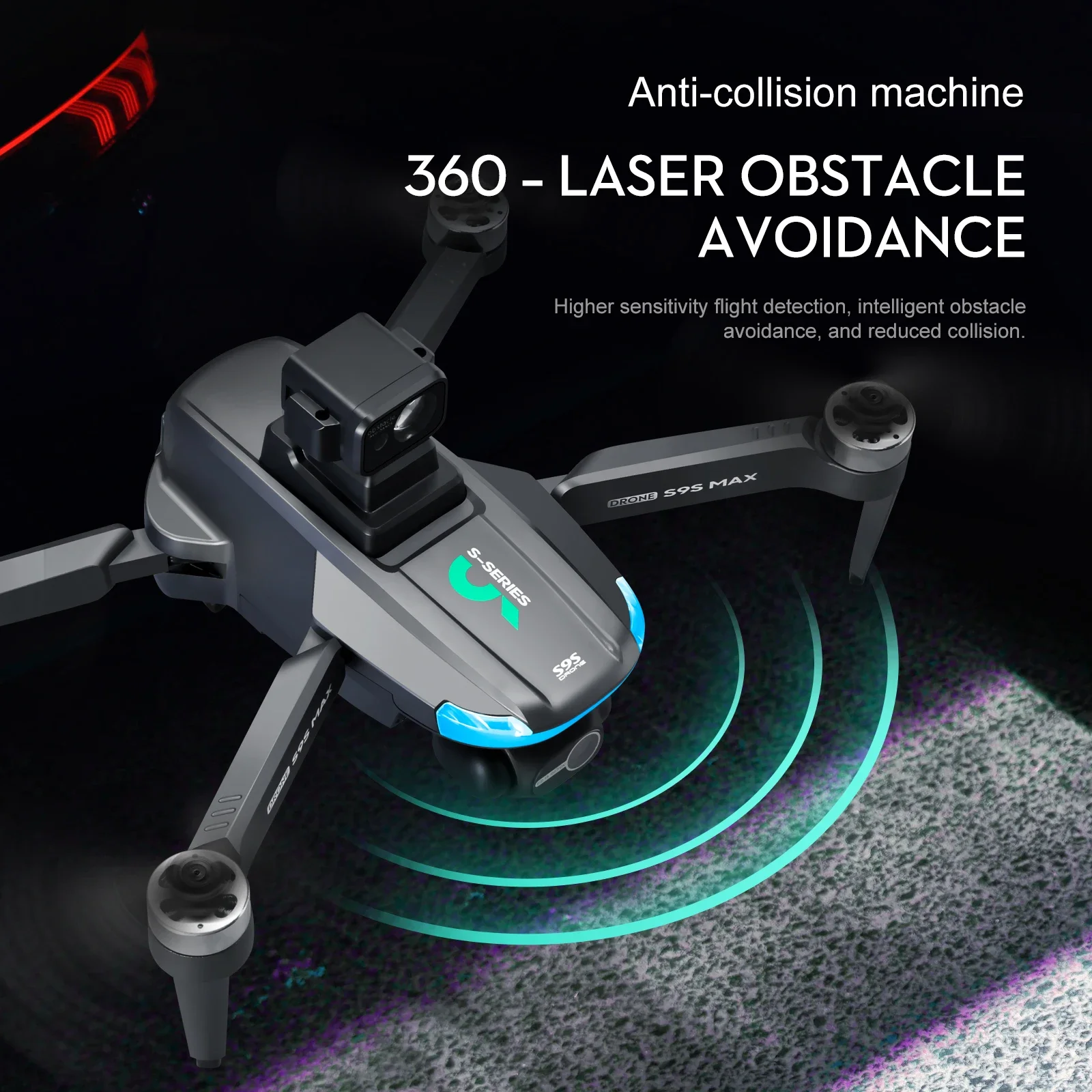 NEW S9S MAX MINI Drone 4K 2-Ax - Rc Helicopter Case avaliação e preço