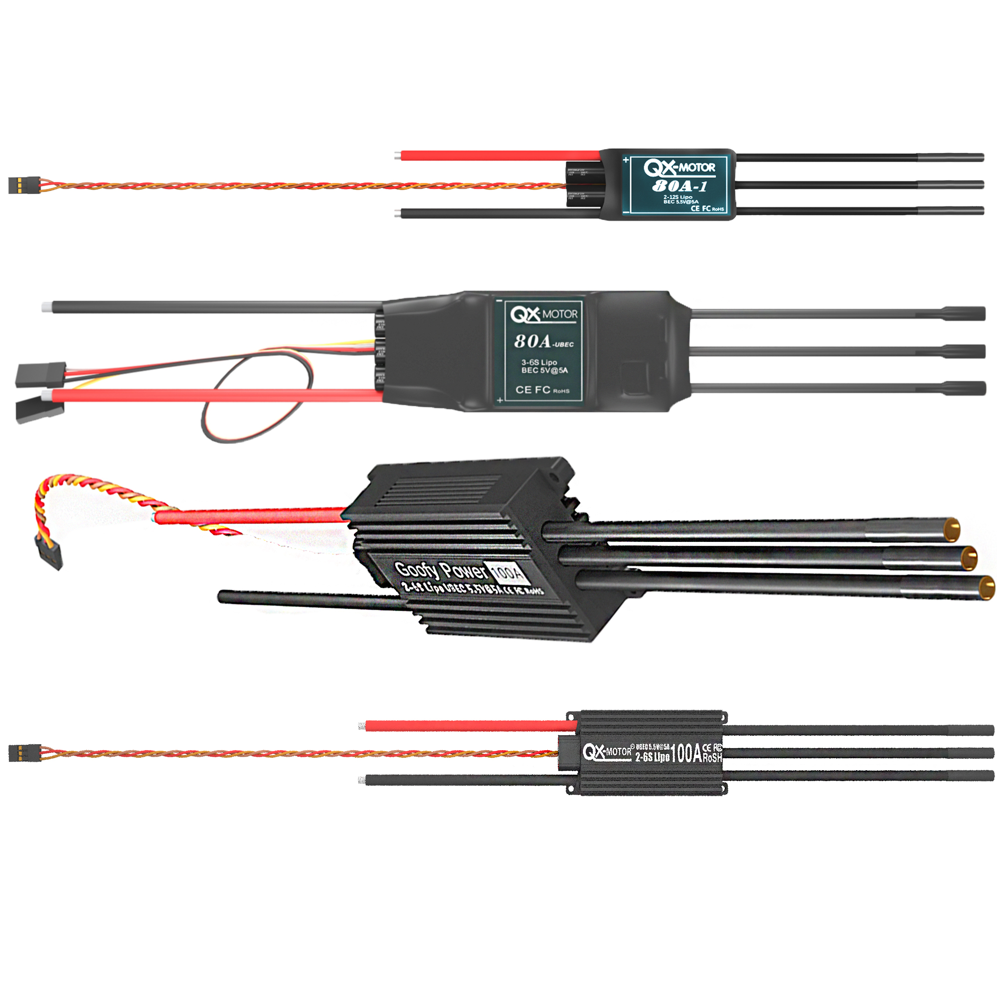 QX-MOTOR Brushless ESC series  - Rc Helicopter Battery avaliação e preço