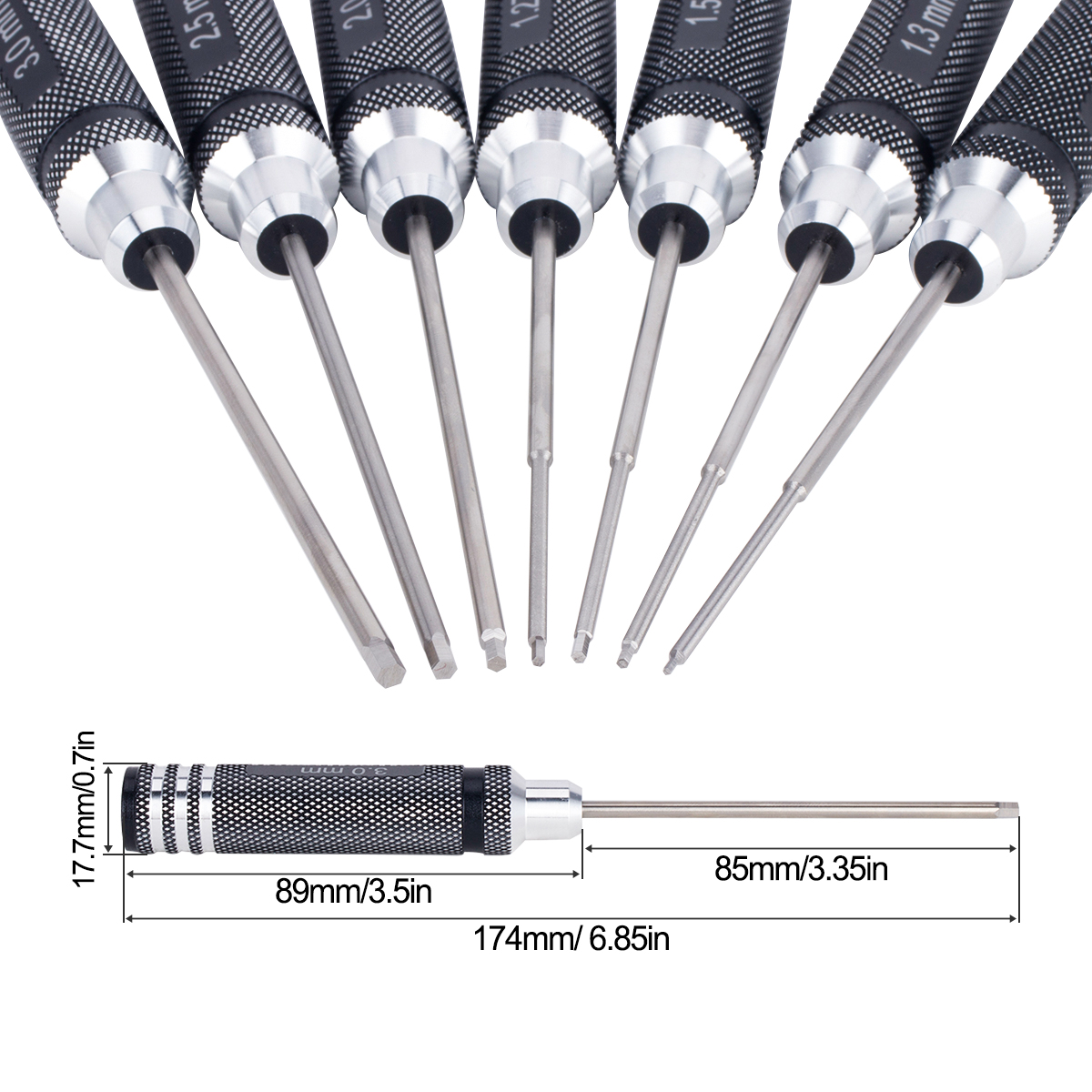 7 IN 1 Steel Hex Socket Profes - Rc Helicopter Tool Kit avaliação e preço