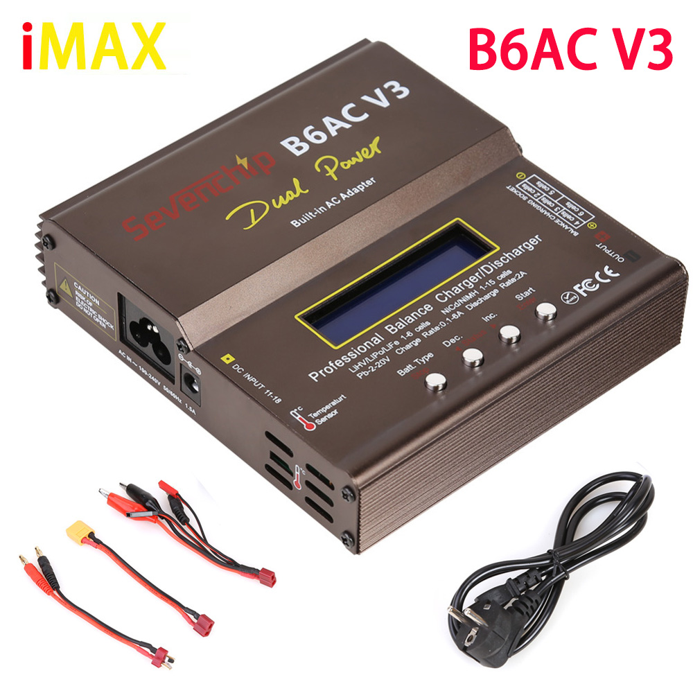 80W imax B6AC V3 Balance Charg - Rc Helicopter Charger avaliação e preço
