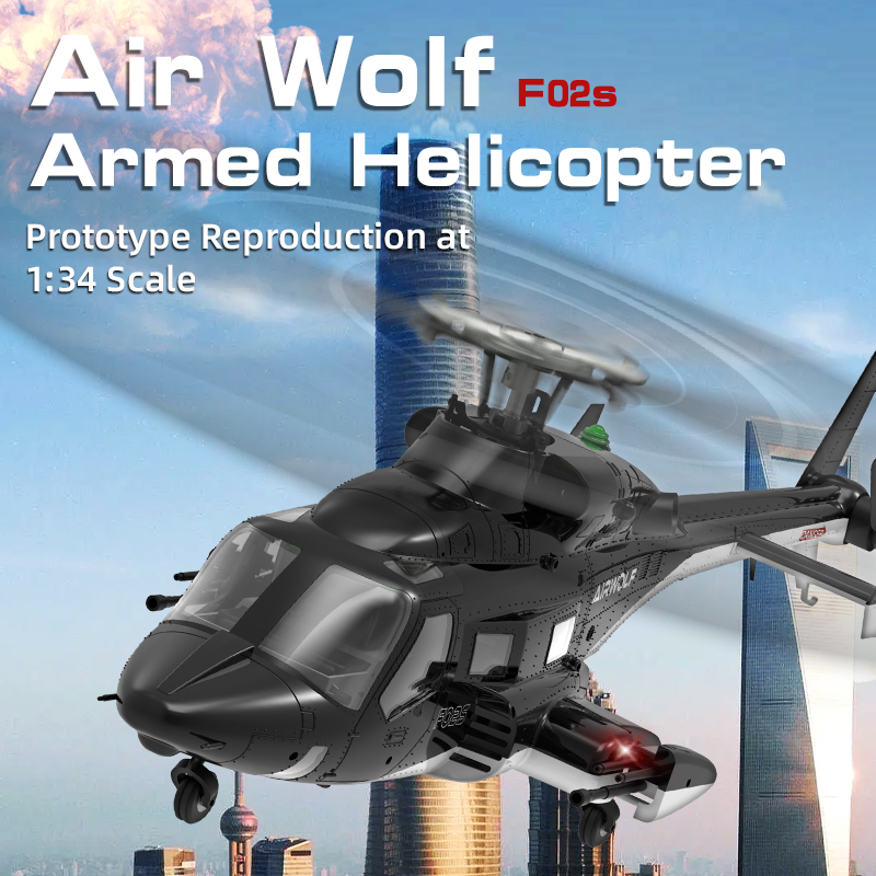 YUXIANG F02S AirWolf 2.4G 9CH  - Rc Helicopter Nitro avaliação e preço