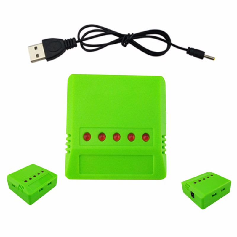 5PCS Cables And 1X 5 In 1 USB  - Rc Helicopter Charger avaliação e preço