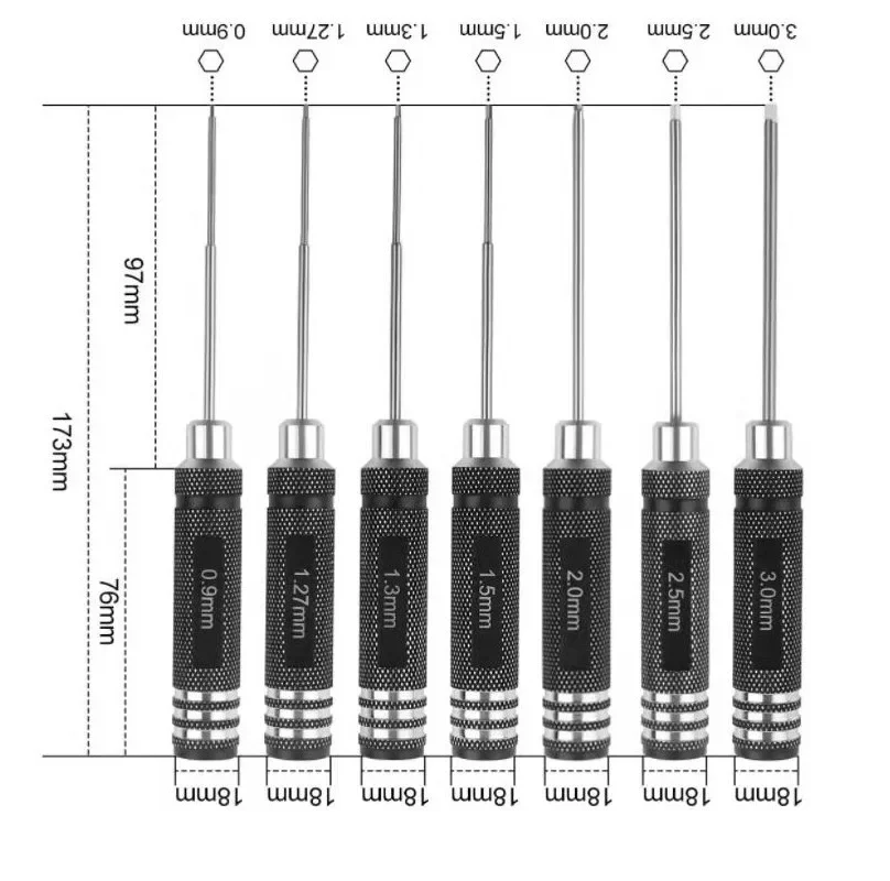 Hex Driver 7/4PCS Hex Allen Sc - Rc Helicopter Tool Kit avaliação e preço