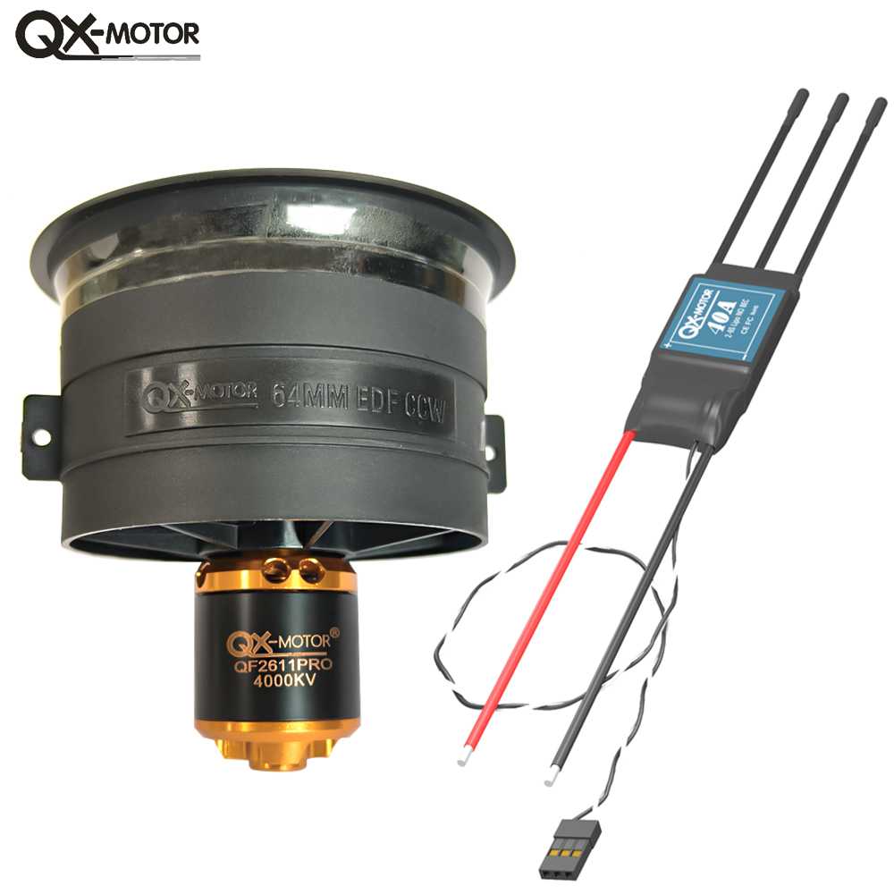 QX-MOTOR 5 Blades 64mm EDF Duc - Rc Helicopter Blade avaliação e preço