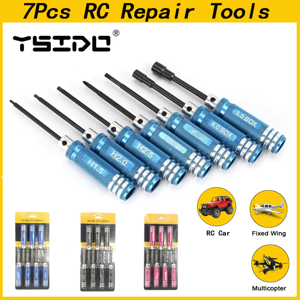 YSIDO 7Pcs 1.5 2.0 2.5mm Hex S - Rc Helicopter Tool Kit avaliação e preço