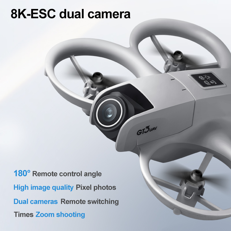 New GT3 Mini RC Drone 8K 5G Ae - Rc Helicopter Charger avaliação e preço