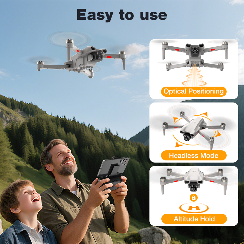 NEW Hot L017 Pro Drone Brushle - Rc Helicopter Case avaliação e preço